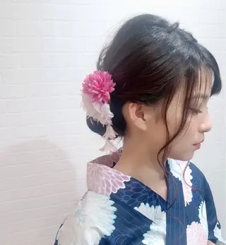 セミロング ヘアアレンジ GRANLUSSO 〜グランルッソ駅前店所属・木口 嘉美のヘアスタイル