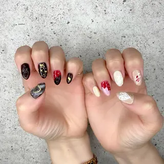 セミロング カラー パーマ ヘアアレンジ メンズ キッズ ネイル マツエク・マツパ アイブロウ Salon Ｋのネイルデザイン