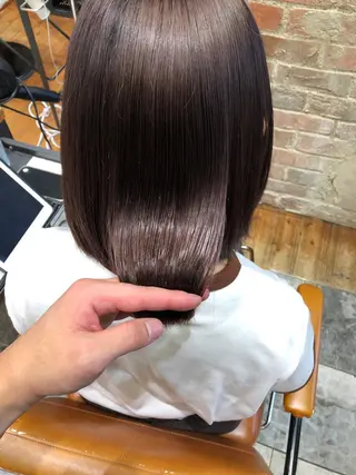 ショート カラー パーマ 新宿✨顔周りカット 韓国ヘア/坂本亜裟海のヘアスタイル