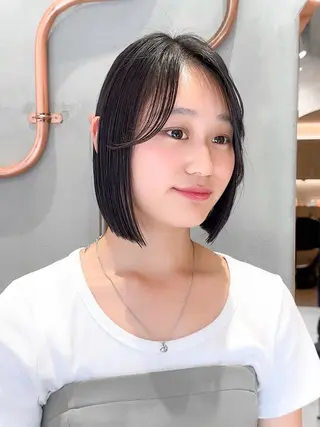 ミディアム 縮毛矯正/韓国ヘア /レイヤー🎀ミズキのヘアスタイル