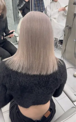 ミディアム カラー 😇極上カット😇ハ イトーンカラー😇のヘアスタイル