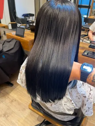 ロング カラー lana hair  新宿髪質改善トリートメント新宿三丁目【ラナヘアー】所属・新宿メンズ専門 髪質改善パーマ特化のヘアスタイル
