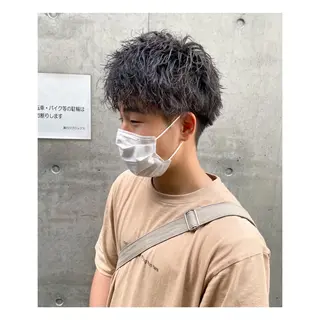 ショート パーマ メンズ 菊池大一 溝の口パーマのヘアスタイル