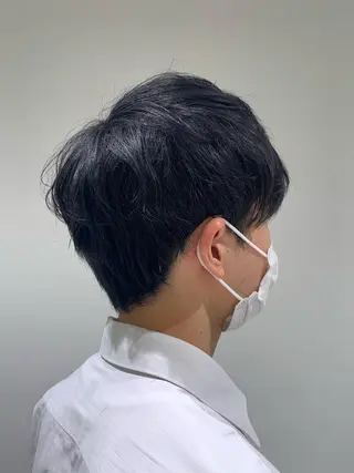 ショート メンズ 【センターパート/ マッシュ】ryokaのヘアスタイル