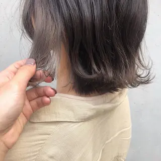 ミディアム カラー ヘアアレンジ 酸性縮毛矯正🧴韓国 レイヤー/髪質改善のヘアスタイル