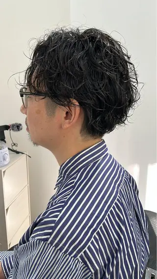 ショート パーマ メンズ CHELSEA  梅田所属・OKADA/メンズ /カット/眉/縮毛のヘアスタイル
