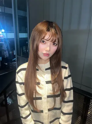 ロング 山浦 那奈のヘアスタイル