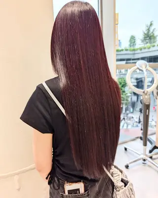 ロング 🫧暖色愛され透明感 🍒カラー千優のヘアスタイル