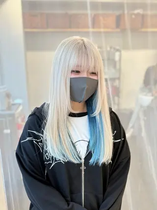 ロング カラー GaKu/ハイトーン /ブリーチ/レイヤーのヘアスタイル