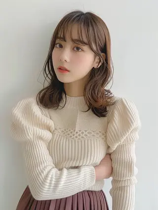 ミディアム カラー 凜花 /天王寺/カラーのヘアスタイル