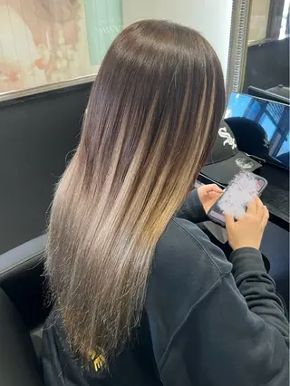 ロング YUDU🍊 germe/ジェルムのヘアスタイル