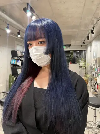 ロング カラー ii所属・縮毛矯正 /新宿【あまね】のヘアスタイル