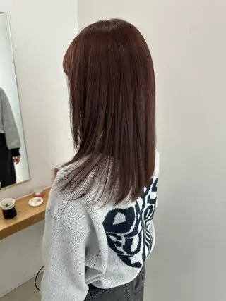 セミロング カラー レイヤー/ナチュラル 💐nao.のヘアスタイル