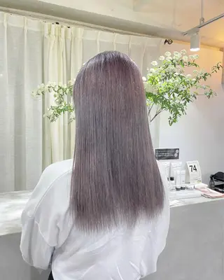 ロング カラー monami 山本華菜のヘアスタイル