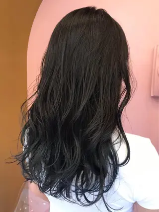 セミロング カラー RIYA❤︎ Aujuaソムリエのヘアスタイル