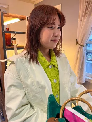 ミディアム カラー NOUN所属・eri kinjoのヘアスタイル