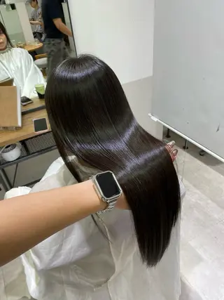 ロング カラー パーマ 梅田 / 髪質改善 / Fukaのヘアスタイル