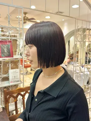 ショート カラー ＼脱・うねり& 広がり／gite菊のヘアスタイル