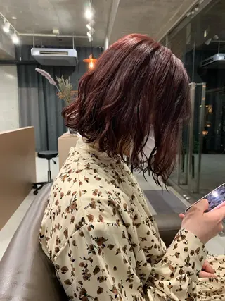 パーマ ボブパーマコテ巻き風 パーマNo1深江秀平のヘアスタイル