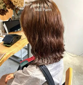 ミディアム パーマ ROCCOeast Rukaのヘアスタイル