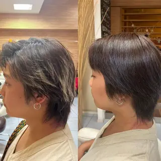 ショート カラー メンズ メンズ特化韓国風 パーマスタイル/りんのヘアスタイル