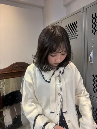 ミディアム カラー NANAKO benji 天神大名のヘアスタイル