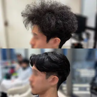 メンズ センターパート 川島爽楽のヘアスタイル
