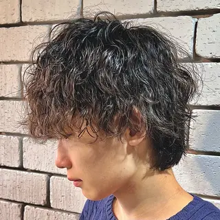 ショート パーマ メンズ men’s salon NOA solte. 【メンズサロン ノアソルテ】所属・メンズパーマ職人 加藤 弘貴のヘアスタイル