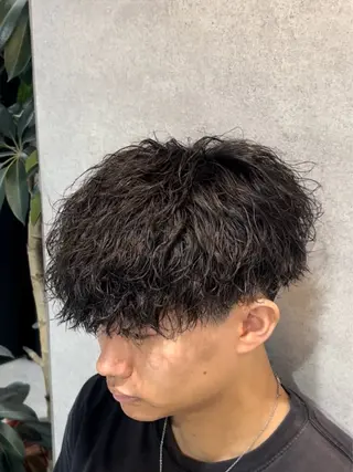 ショート パーマ メンズ特化⚡️パーマ テッタのヘアスタイル