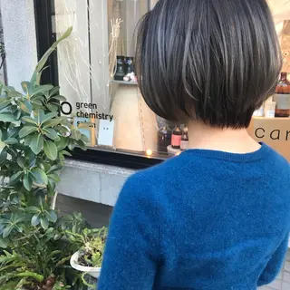 ショート 艶髪color💎髪 質改善ストレート大吉のヘアスタイル