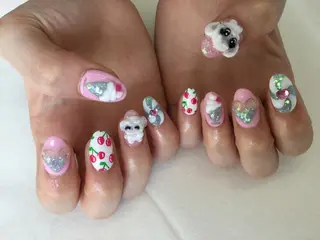 ネイル 💎🐰 saki. m 🐰💎のネイルデザイン