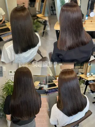 セミロング カラー 梅田/似合わせボブ /顔周り/RINKAのヘアスタイル