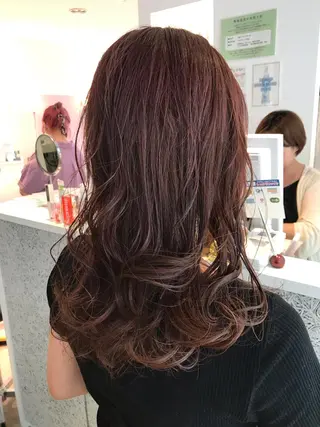 セミロング 所渉/韓国レイヤー /ウルフカットのヘアスタイル