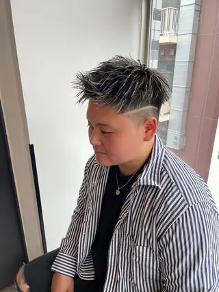 ショート カラー メンズ 【men's Lapis横浜】海人のヘアスタイル