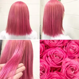 ミディアム カラー "PEPPU "所属・🌈推し色派手髪 ハイトーンShinのヘアスタイル