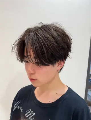 メンズ けいし🐬ボブ 美髪縮毛矯正のヘアスタイル