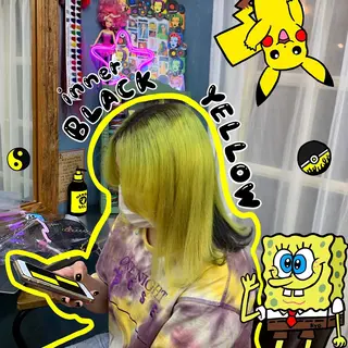 セミロング CS made by SHACHU栄店所属・❤️‍🔥シールエク ＋カラー京❤️‍🔥のヘアスタイル