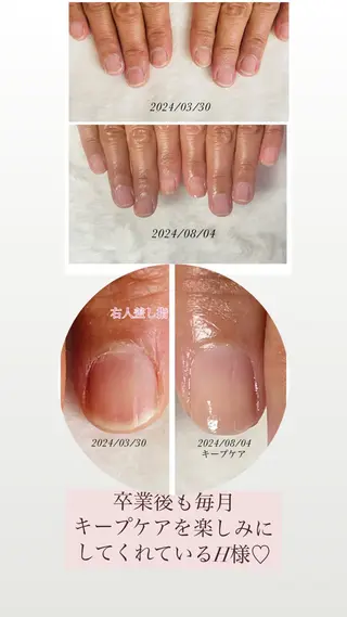 メンズ ネイル Chérinail 爪のお手入れのネイルデザイン