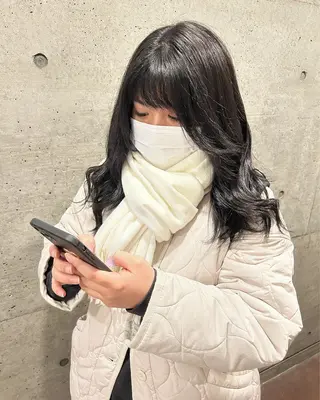 セミロング カラー 後藤紗英/髪質改善 /オリーブベージュのヘアスタイル