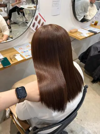ロング 透明感カラー/ 髪質改善✨️💞萌愛のヘアスタイル