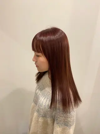 ミディアム カラー 🍑 モモカ🍑のヘアスタイル