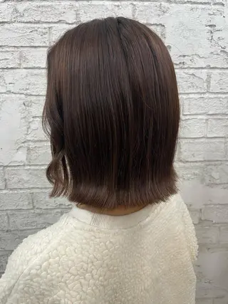 ミディアム ヘアアレンジ 🪽髪質改善ストレー ト🤍美羽🤍のヘアスタイル