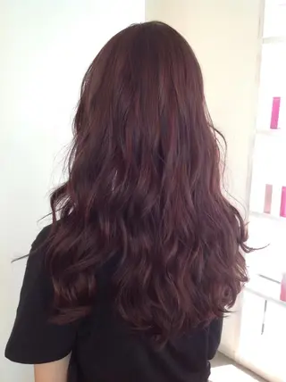 ロング カラー 榎園 由美のヘアスタイル