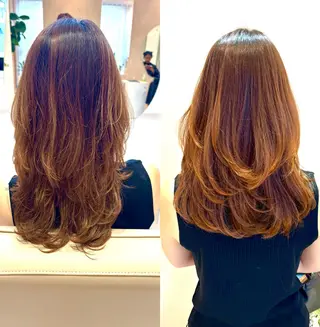 セミロング on HAIR SALON所属・吉井　／髪質改善 on/キャナル博多のヘアスタイル