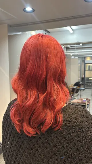 カラー レイヤー✂︎ぷつボブ 艶カラー🤍noaのヘアスタイル