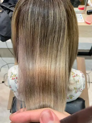 ロング メンズ縮毛矯正 ニュアンスパーマのヘアスタイル