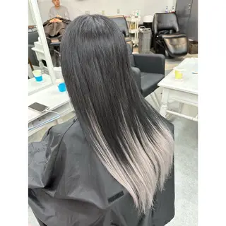 ロング 韓国ヘア×ハイトーン AYA💫のヘアスタイル