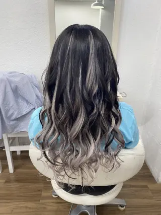 ロング カラー GLOSS❤︎ Harunaのヘアスタイル