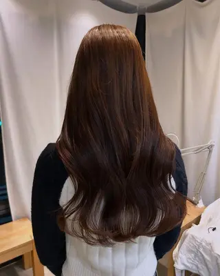 ロング カラー 馬場 菜乃夏のヘアスタイル