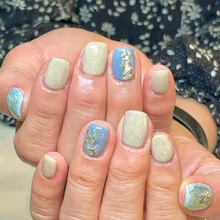 ショート カラー ネイル ネイルサロン リリーブランシュ所属・森 瑞紀のネイルデザイン